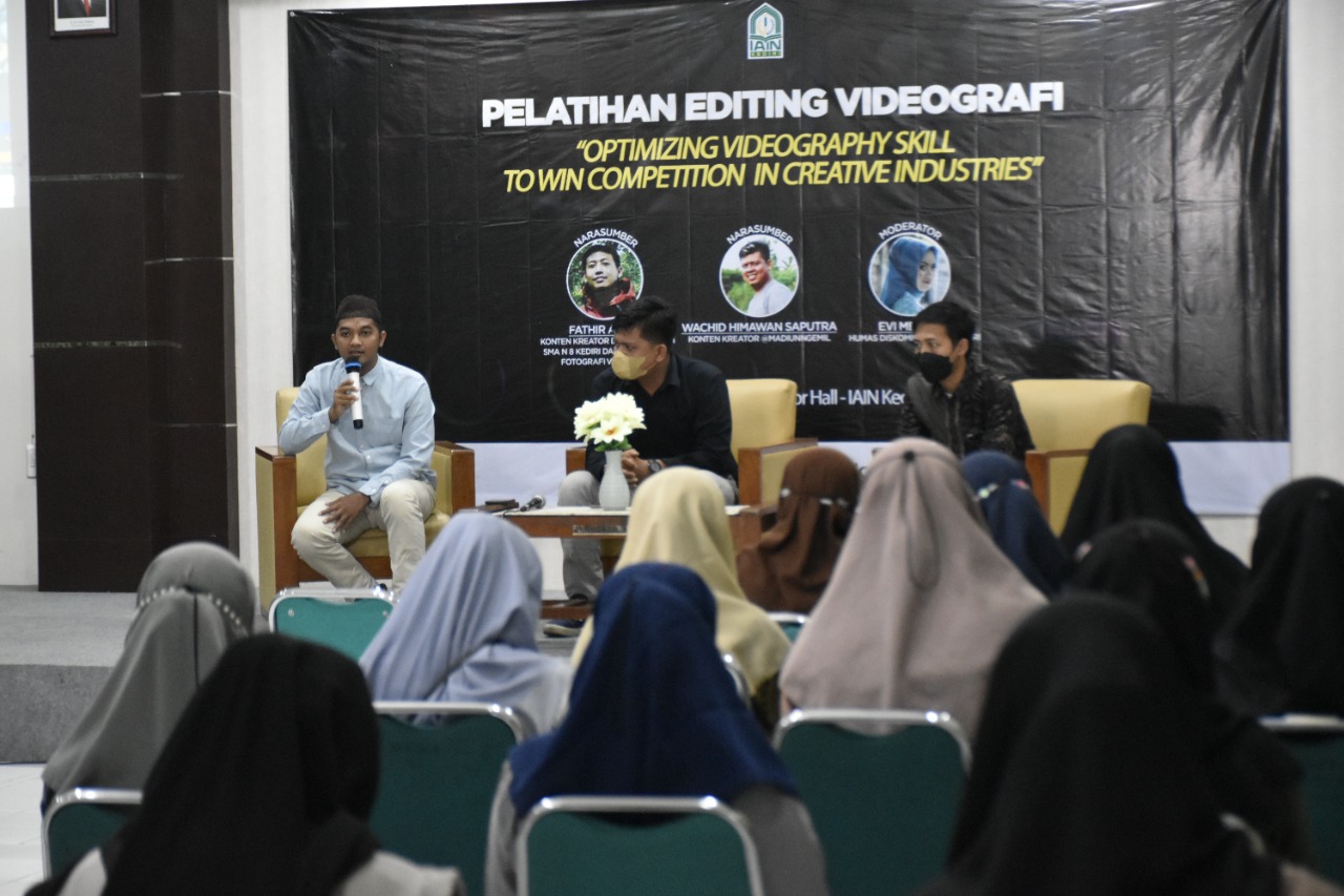 Optimalisasi Skill Editing Videografi, Laboratorium Komunikasi IAIN Kediri Gelar Pelatihan Editing Video