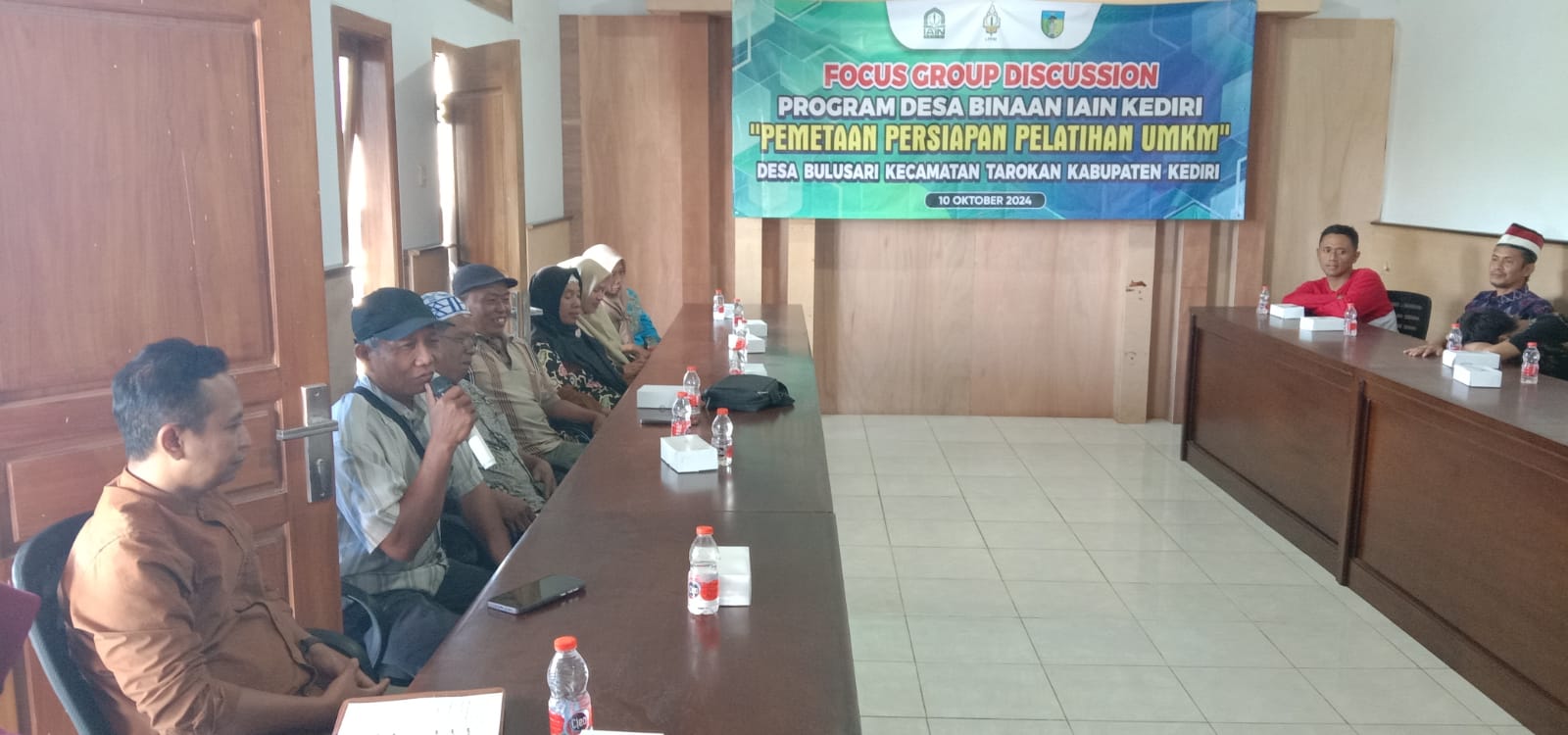 SIAPKAN PELATIHAN WIRAUSAHA, LPPM IAIN KEDIRI GELAR FGD DENGAN MASYARAKAT BULUSARI, TAROKAN, KEDIRI